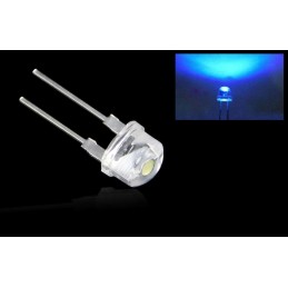 10 pezzi Diodo diodi led blu 8mm 3000MCD 3V-3,2V alta luminosità e basso consumo