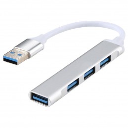 Hub 4 porte USB 3.0 case in alluminio trasferimento ad alta velocità