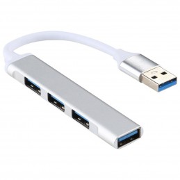 Hub 4 porte USB 3.0 case in alluminio trasferimento ad alta velocità