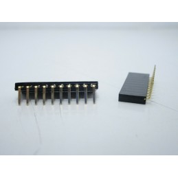 5 pz Strip line stripline connettori femmina 8 poli pin 1x8 passo 2,54mm