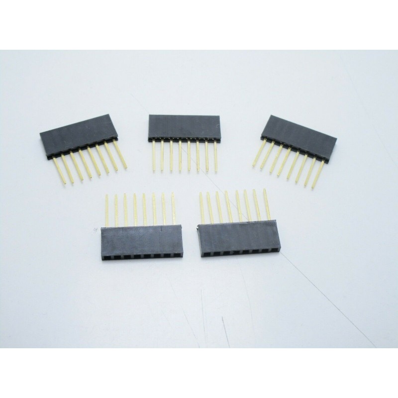3x Connettore a striscia femmina da circuito stampato 40 poli passo 2,54 arduino 