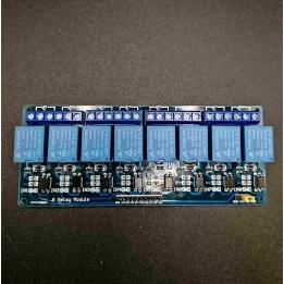Modulo relè 5v 8ch canali per carichi fino AC 250V 10A Arduino AVR PIC ARM