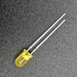 10 led diodi gialli 5mm per...