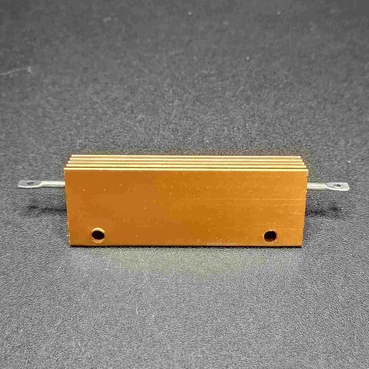 Armored resistor, 100W, 8 ohm, aluminum body with fins, 85x21x15mm