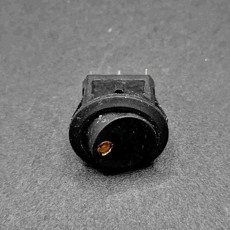 Interruttore a bilanciere luminoso 12V giallo ON-OFF diametro 23