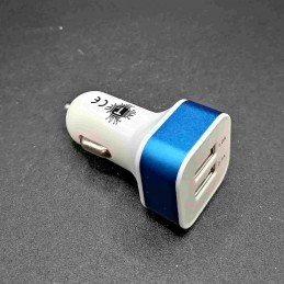 Caricatore da auto accendisigari 2 porte usb 2,1A per ricarica universale  bianco