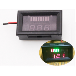 Tester voltometro digitale LCD indicatore livello carica batterie a piombo 12V