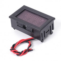 Tester voltometro digitale LCD indicatore livello carica batterie a piombo 12V