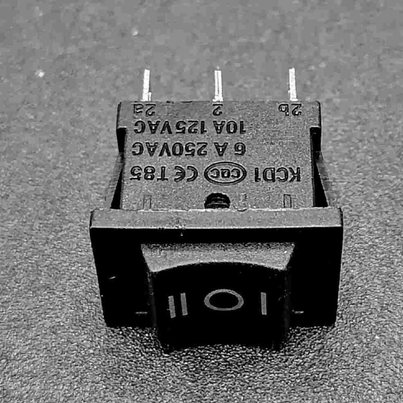 Interruttore deviatore bipolare DPDT a 3 posizioni on off on 6 pin 250V 10A