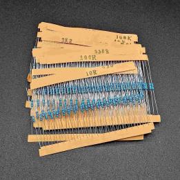 Kit Resistenze in film di carbonio 1/4W 1% 30 valori 600 pezzi