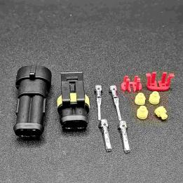 Kit connettori ip65 2 pin maschio e femmina per automazione auto barche
