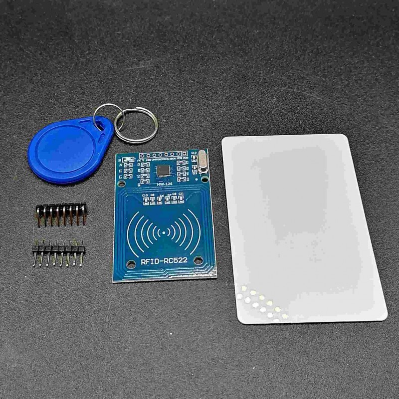 Lettore RFID rc522 13,56mhz con portachiavi e card compatibile arduino