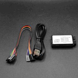 Analizzatore logico debug 8 canali con porta usb e cavetti dupont f/f