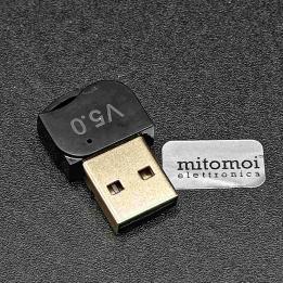 Ricevitore trasmettitore USB V5.0 Bluetooth per pc portata fino a 20 mt