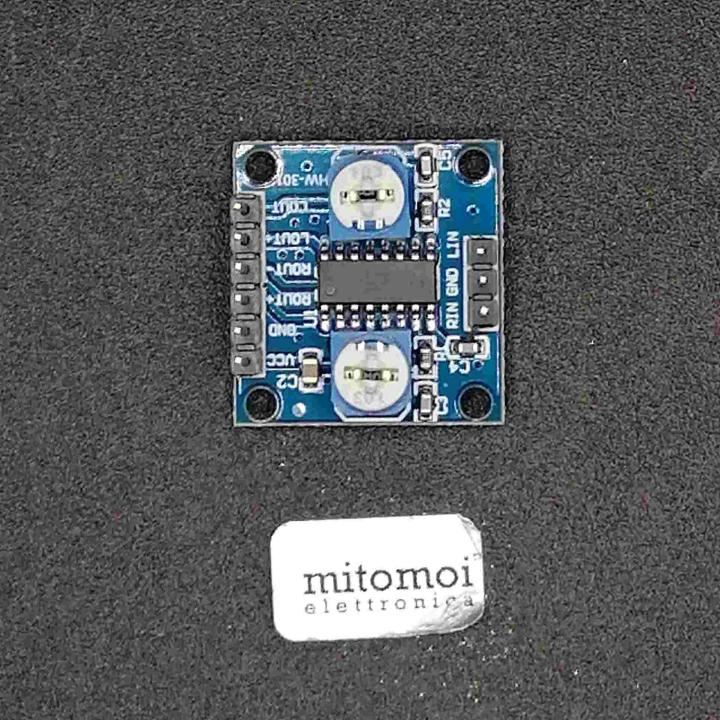 Modulo PAM8406 amplificatore digitale audio classe D con potenziometro 5W+5W