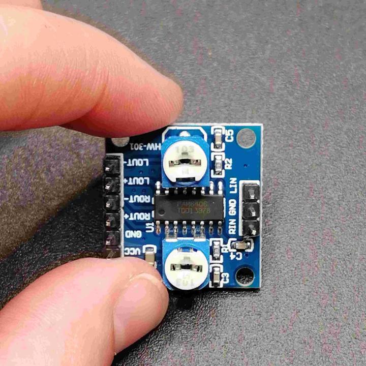 Modulo PAM8406 amplificatore digitale audio classe D con potenziometro 5W+5W