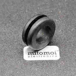 Passacavo Boccola in Gomma Nera Foro 12 mm FIX-GR-50 per Protezione Cavi
