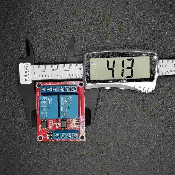 Modulo scheda relè 12v 2ch canali optoisolati per arduino avr dsp arm mcu 5x4cm