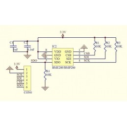 BMP280 Sensore digitale di pressione barometrica temperatura atmosferica Arduino