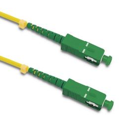 Patch cord in fibra ottica SC/APC-SC/APC monomodale 9/125 G652D simplex, 2 m, LSZH, Qoltec – 54282