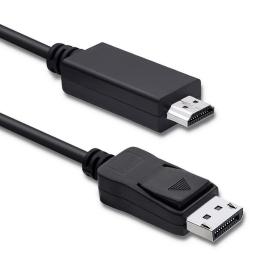 Cavo video Qoltec DisplayPort spina, HDMI spina, con bloccaggio, DisplayPort 1.1, 2 m – 50436