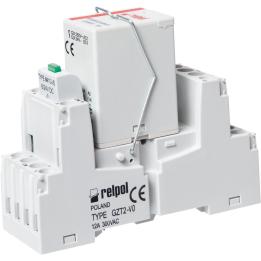 Relè d'interfaccia con zoccolo Relpol PIR2T, 110 V DC, DPDT – PIR2T-110DC-M43G-V0