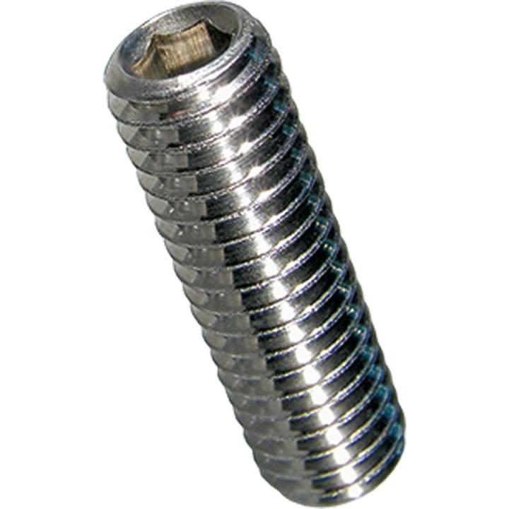 Bossard set screw M2.5×4, hex socket HEX 1.3 mm, A2 stainless steel, DIN 913 (pack of 100) – 1081675