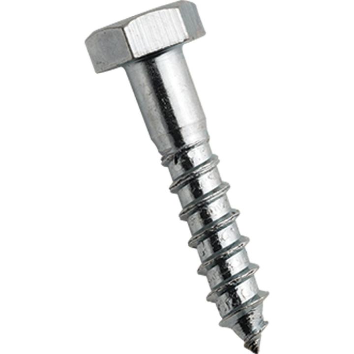 Vite autofilettante Bossard 10×50, testa esagonale, acciaio zincato, DIN 571 (confezione da 100 pz) – 1395378