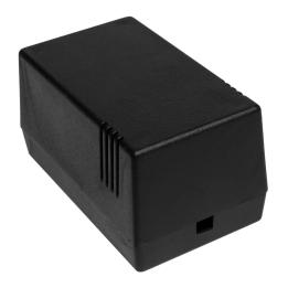 Contenitore per alimentatore Kradex 69×114×63 mm, nero – Z16 ABS