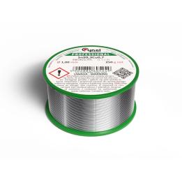 Filo di stagno senza piombo Sn99,3Cu0,7 Ø 0,5 mm, bobina da 250 g Cynel – SN99C-0.5/0.25
