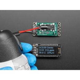 Sensore di CO2 reale NDIR SCD-30 con temperatura e umidità, 400–10.000 ppm, connettori STEMMA QT/Qwiic – Adafruit 4867