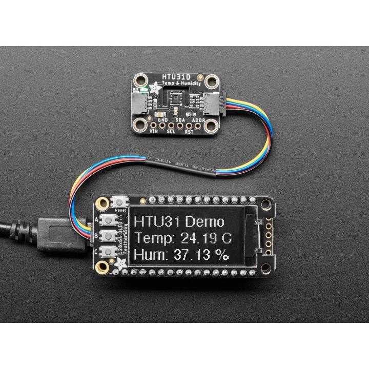 Sensore di temperatura e umidità HTU31D (±0,2 °C, ±2 %RH) con riscaldatore, I2C, STEMMA QT/Qwiic – Adafruit 4832