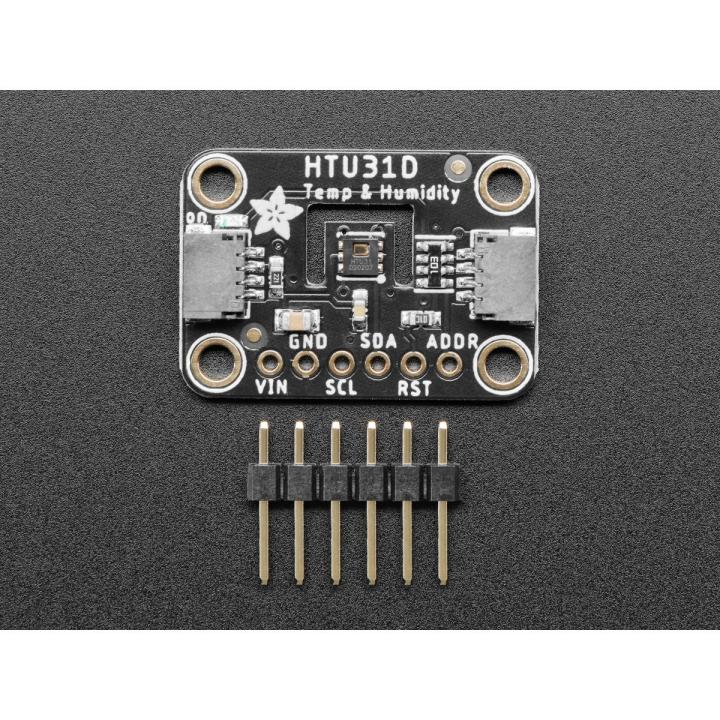 Sensore di temperatura e umidità HTU31D (±0,2 °C, ±2 %RH) con riscaldatore, I2C, STEMMA QT/Qwiic – Adafruit 4832