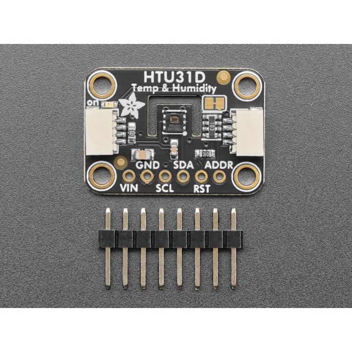 Sensore di temperatura e umidità HTU31D (±0,2 °C, ±2 %RH) con riscaldatore, I2C, STEMMA QT/Qwiic – Adafruit 4832