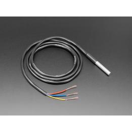 Waterproof DS18B20 1-Wire temperature probe, stainless steel tube, 91 cm cable, -55 to +125 °C – Adafruit 381