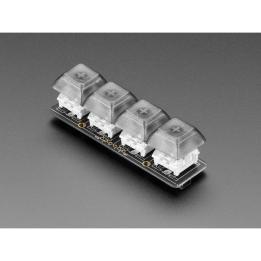 Breakout NeoKey 1×4 I2C per 4 switch meccanici MX con socket hot-swap, NeoPixel e STEMMA QT/Qwiic – Adafruit 4980