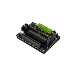 Expansion board for UNIHIKER K10 and micro:bit, 4 DC motors, 6 servos, 18650 battery holder, LEGO mounts – DFRobot DFR1216