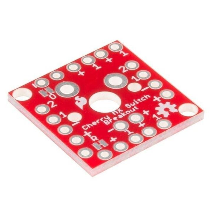 Breakout per switch meccanici Cherry MX e MX2A, componibile a matrice, footprint per LED 3 mm e diodo – SparkFun 13773