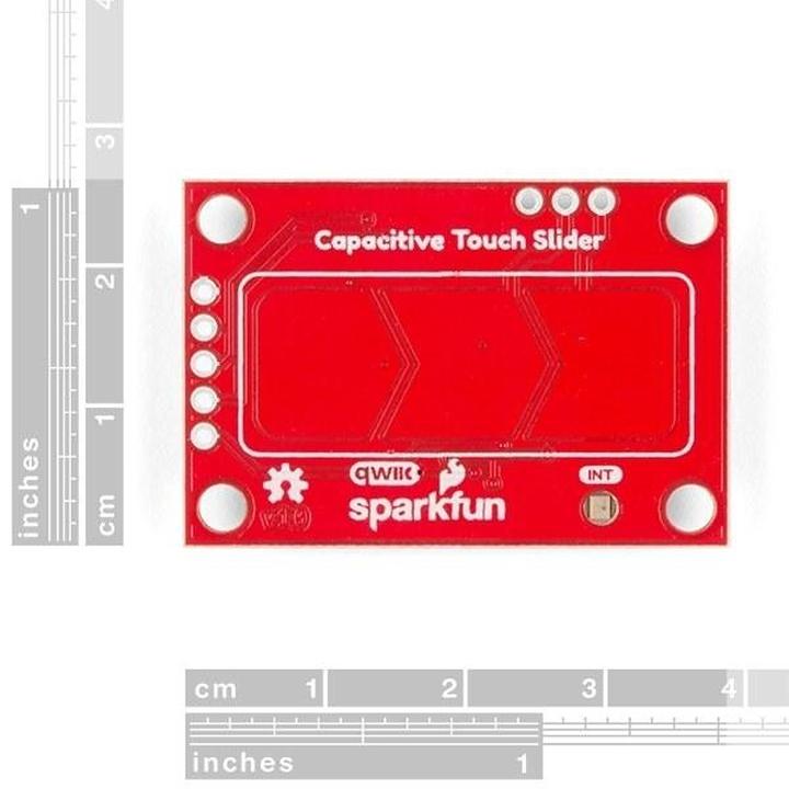 Slider touch capacitivo CAP1203 a 3 piazzole, I2C con connettori Qwiic, 3,3–5 V – SparkFun 15344