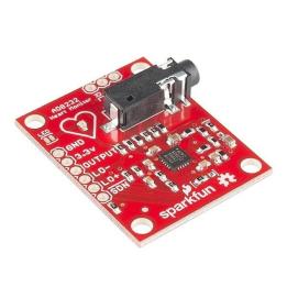 Modulo monitor battito cardiaco ECG a derivazione singola AD8232, uscita analogica, 3,3 V, jack 3,5 mm – SparkFun 12650