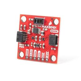 MAX30101 Qwiic optical sensor, red, IR and green LEDs, for photoplethysmography, proximity and smoke, I2C – SparkFun 16474