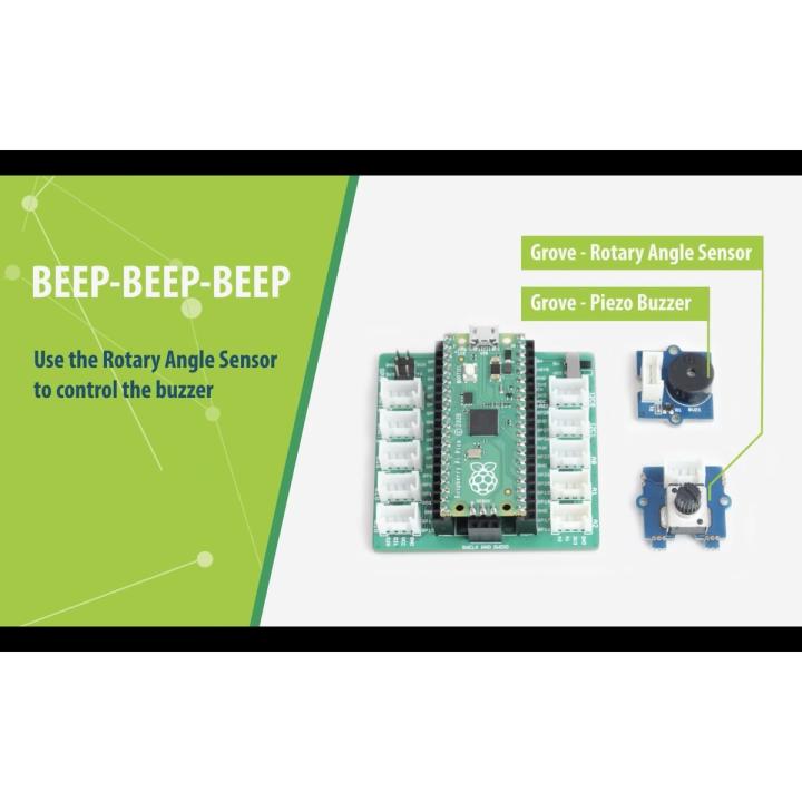 Grove Shield for Raspberry Pi Pico, 10 Grove connectors, SPI and SWD, 3.3/5 V selector – Seeed Studio 103100142