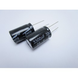 2pz Condensatore elettrolitico verticale condensatori 3300µF 25v 105°c 16x25