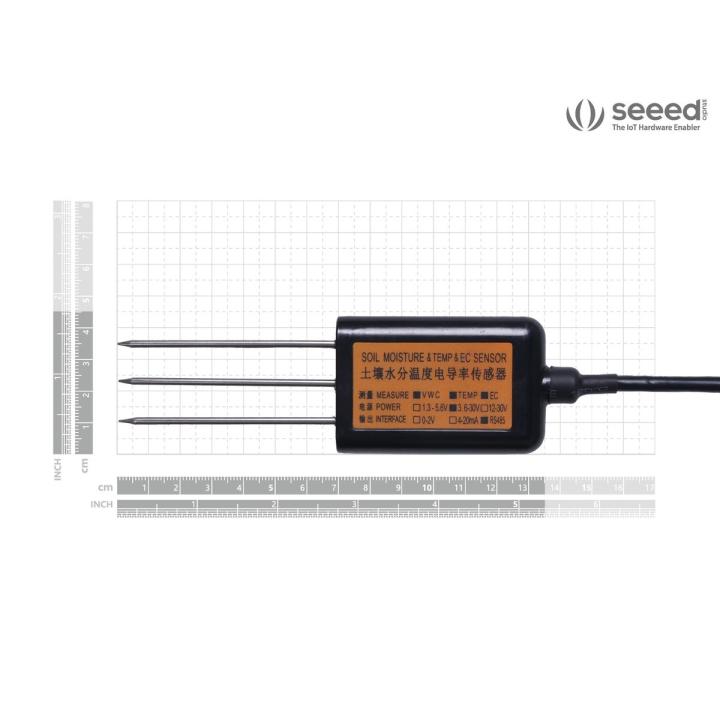 Soil moisture, temperature and EC sensor RS485 Modbus S-Soil MTEC-02B, IP68, waterproof connector – Seeed Studio 314990621