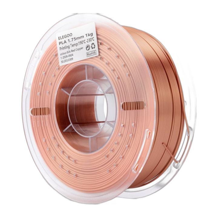 Elegoo PLA Silk filament Red Copper 1.75 mm, 1 kg spool