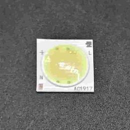 Chip led cob 10w 220Vac 6500k bianco freddo in ceramica 19X19MM Ø 17mm
