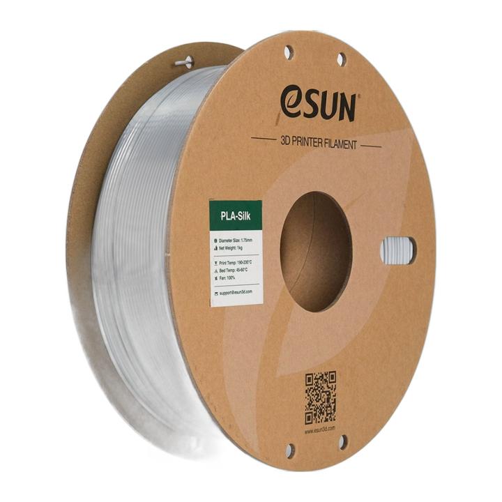 eSUN PLA-Silk filament Silver 1.75 mm, 1 kg spool