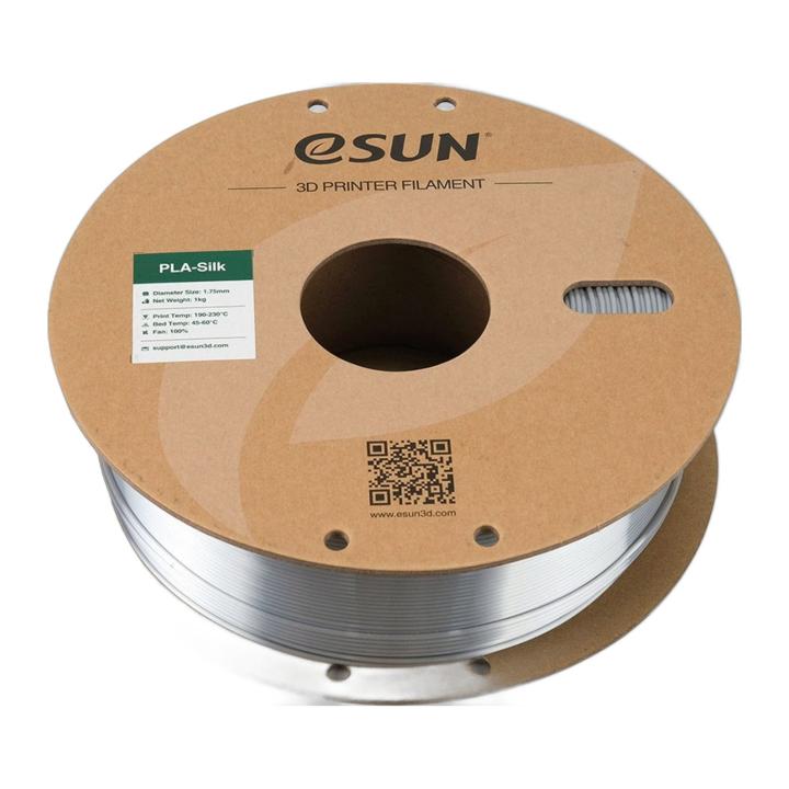 eSUN PLA-Silk filament Silver 1.75 mm, 1 kg spool