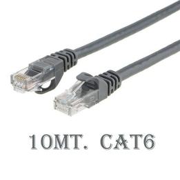 Cavo di rete ethernet Cat 6 10mt RJ-45 per modem router pc