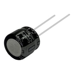 Condensatore elettrolitico 10 µF 16 V 105 °C Ø4×7 mm THT Panasonic GA (confezione da 10 pz) – EEAGA1C100